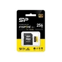 Карта пам'яті Silicon Power 256GB microSDXC class 10 UHS-I U3 V30 A1 Inspire (SP256GBSTXLA2V1NSP) - зменшене зображення 1