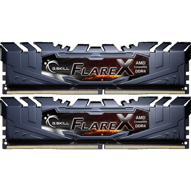 Модуль пам'яті для комп'ютера DDR4 16GB (2x8GB) 2400 MHz Flare X Black G.Skill (F4-2400C15D-16GFX) - изображение 1
