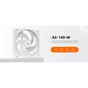 Кулер до корпусу ID-Cooling Вентилятор ID-Cooling AS-140-W White (AS-140-W) - зменшене зображення 6