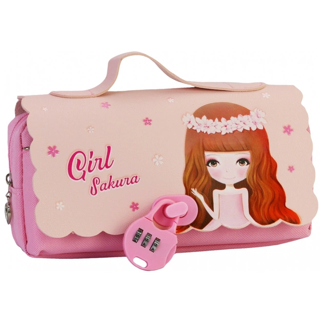 Пенал Cool For School 1 відділення Рожевий (CF7473-pink) - зображення 1