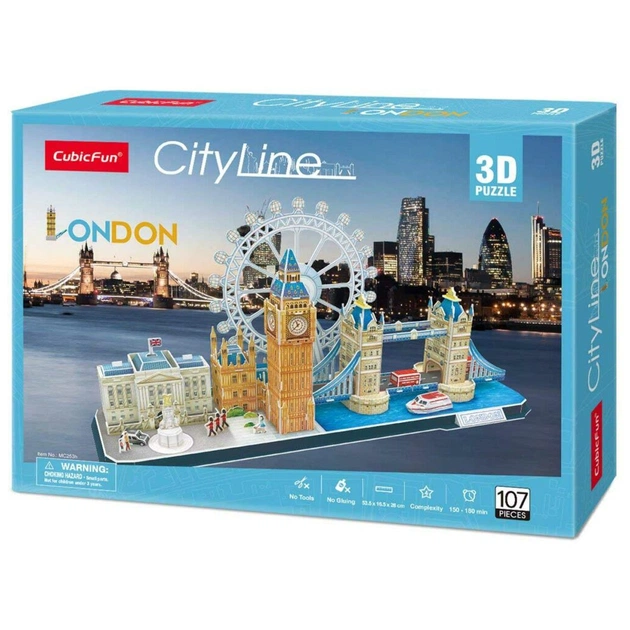 Пазл Cubic Fun Тривимірний пазл CityLine London (MC253h) - picture 9