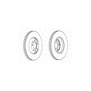 Гальмівний диск FERODO DDF1274C-1 зображення 1