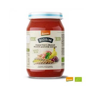 Дитяче пюре Biobim Яблуко Вишня Мюслі 250 г (8713445091152) зображення 1