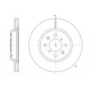 Гальмівний диск REMSA 61481.10 зображення 1