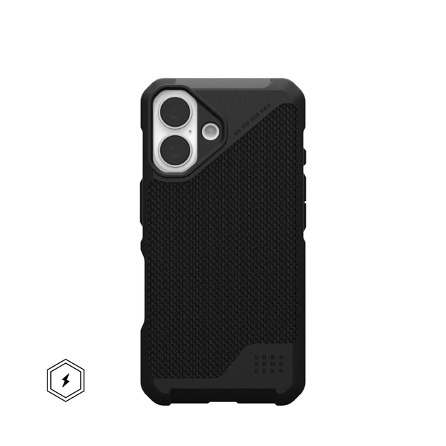 Чохол до мобільного телефона UAG iPhone 16 Metropolis LT Magsafe Kevlar Black (114454113940) - изображение 1