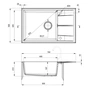 Мийка кухонна Deante Eridan (ZQE T11B) - зменшене зображення 2