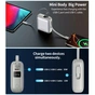 Батарея універсальна Choetech 10000mAh, 35W. PD/3.0, LED Display, buid-in type-C cabel, Grey (B832-GY) - зменшене зображення 7