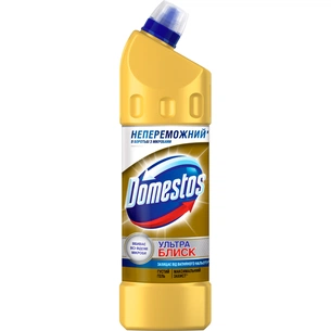 Засіб для чищення унітазу Domestos Ультра Блиск 1 л (8714100707876) зображення 1