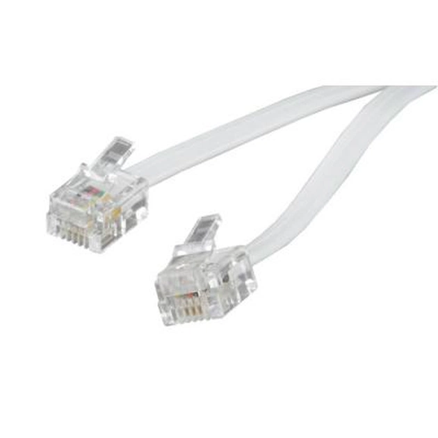 Патч-корд телефонный 3м RJ11 (6P4C) Cablexpert (TC6P4C-3M) - изображение 1