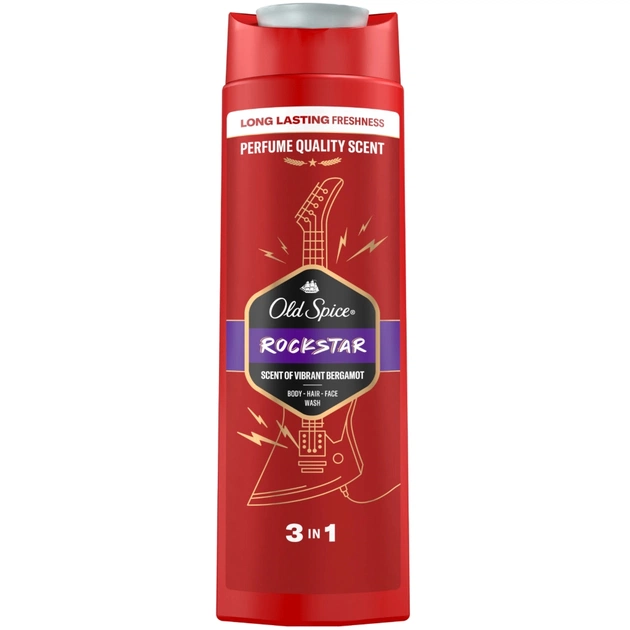 Гель для душу Old Spice 3-в-1 Rockstar 400 мл (8700216232746) - picture 2
