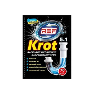 Засіб для прочищення труб REF Гранули 70 г (4820096036396) зображення 1