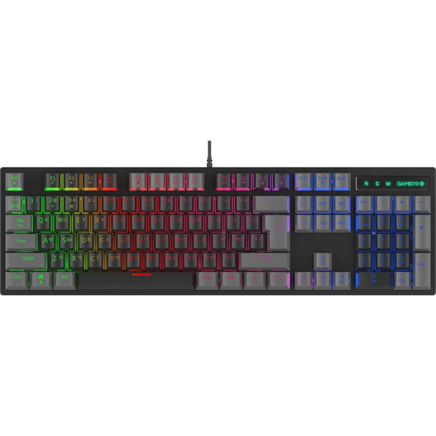 Клавіатура GamePro MK105R LED Red Switch USB Black (MK105R) - зображення 1