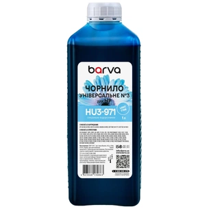 Чорнило Barva HP universal 3 1L LCyan, water-soluble (HU3-971) зображення 1