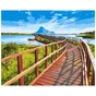 Картина по номерам Strateg Міст до гори 40х50 см (VA-3209) - зменшене зображення 1