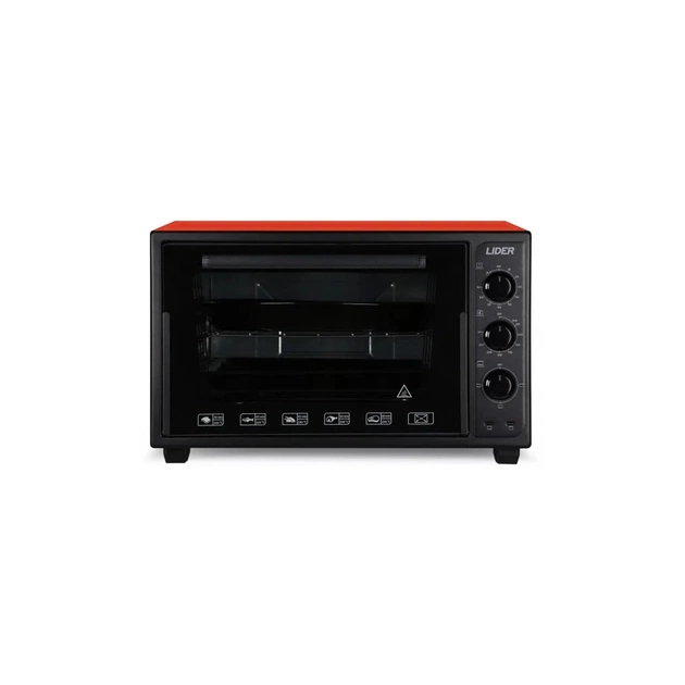 Электропечь LIDER 3623 ECO BLACK-RED - изображение 1