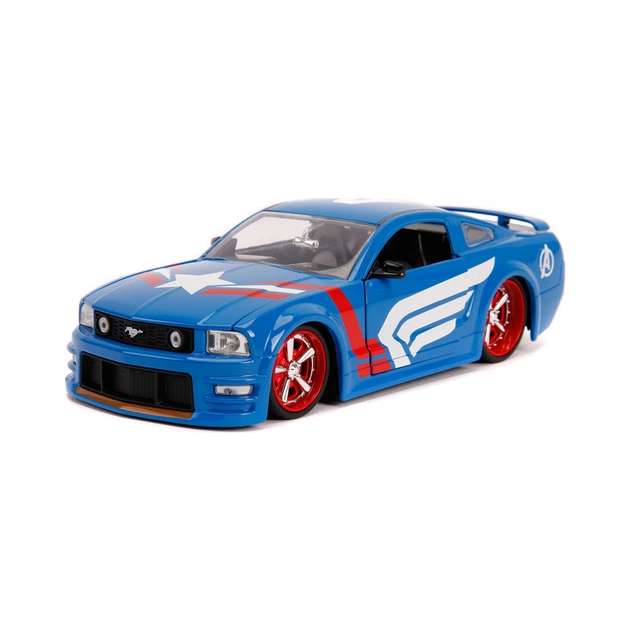 Машина Jada металева Марвел Месники Ford Mustang GT (2006) + фігурка Капітана Америки 1:24 (253225007) - picture 5