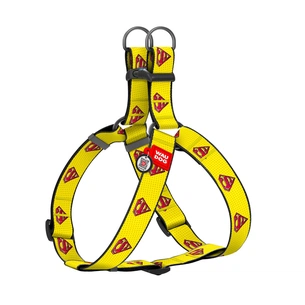 Шлея для собак WAUDOG Nylon з QR паспортом "Супермен 2" пластиковий фастекс XL (324-2014) зображення 1