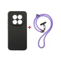 Чохол до мобільного телефона Dengos Case + Cross-body Strap Xiaomi Redmi Note 15 Pro 4G Black+Purple (DG-KM-CCRB-38) - зменшене зображення 1