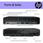 Комп'ютер HP Pro 400 G9 Mini / i3-13100T, 8, 512, WiFi, кл+м, Win11P (884V0EA) - зменшене зображення 8