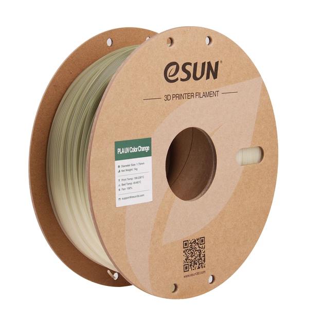Пластик для 3D-принтера eSUN PLA UV 1,75mm 1kg Green (PLA-UV CC175UV-G1P1) - зображення 1