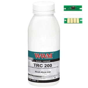 Тонер WWM Ricoh Aficio SP200, 90г Black, chip (TC-Ricoh-SP200-90-WWM) зображення 1