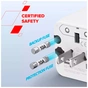 Перехідник Canyon Travel Adapter OnTour One EU/UK/US/AUS White (CNS-TA1005W) - зменшене зображення 7