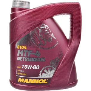 Трансмісійна олива Mannol MTF-4 GETRIEBEOEL 4л 75W-80 (MN8104-4) зображення 1