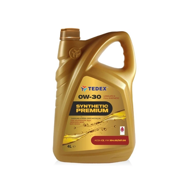 Моторное масло TEDEX SYNTHETIC PREMIUM SM/CF/EC 0W30 4л - изображение 1