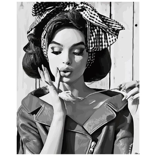 Картина по номерам Strateg Ретро красуня 40х50 см (SY6091) зображення 1