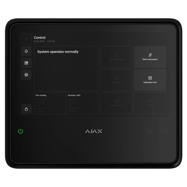 Модуль управления умным домом Ajax EN54 Fire Hub black - изображение 1