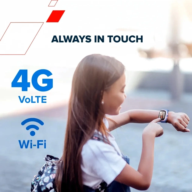 Смарт-годинник Canyon ZEFIR KW-49 E-SIM 4G GPS Blue Дитячий смарт-годинник (CNE-KW49BL) - picture 9