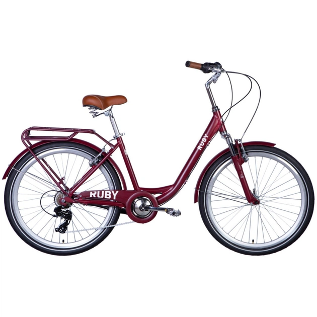Велосипед Dorozhnik Ruby AM Vbr 26" 17" ST 2024 Темно-червоний (OPS-D-26-258) - зображення 1