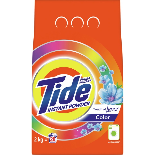 Пральний порошок Tide Аква-Пудра Touch of Lenor 2 кг (8006540123515) - изображение 1