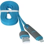 Дата кабель USB 2.0 AM to Lightning + Micro 5P 1.0m blue Defender (87487) - зменшене зображення 4