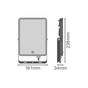 Прожектор LEDVANCE Flood ESSENTIAL SENSOR 50W 840 BK IP65 (4058075768390) - зменшене зображення 8