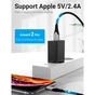 Зарядний пристрій Vention 1xUSB 12W Black (FAAB0-EU) - зменшене зображення 8