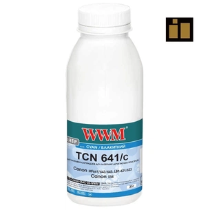 Тонер Canon MF641/643/645, LBP-621/623, Canon 054, 35г Cyan, chip WWM (TC-Canon-054C-35-WWM) зображення 1