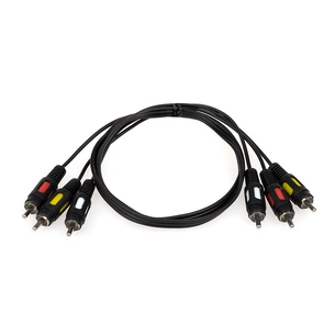 Кабель мультимедійний 3xRCA M to 3xRCA M 1.8m Atcom (10711) зображення 1