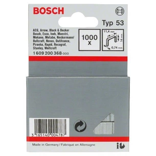 Скоби для будівельного степлера Bosch 14мм ТИП 53, 1000шт (1.609.200.368) изображение 1