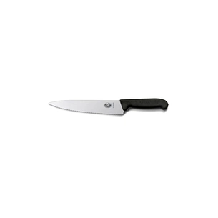 Кухонний ніж Victorinox Fibrox розділювальний 25 см, хвилясте лезо, чорний (5.2033.25) зображення 1
