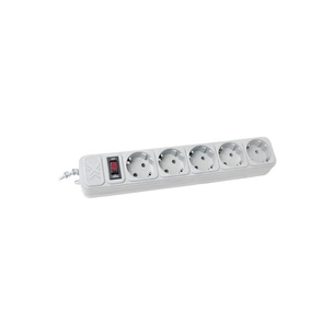 Мережевий фільтр живлення Maxxter SPM5-G-15G grey, 4.5 м кабель, 5 розеток (SPM5-G-15G) зображення 1