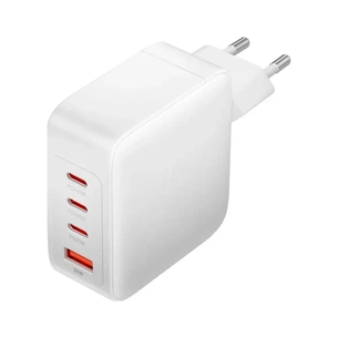 Зарядний пристрій Vention 4xUSB 140W (3xUSB-C+USB-A) PD3.1/QC3.0/GaN White (FEIW0-EU) зображення 1