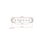 Кришка для звукознімача DiMarzio Strat Pickup Covers (Creme) (DM2001CR) - зменшене зображення 3