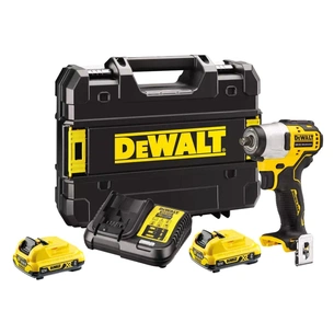 Гайковерт DeWALT 12 В XR Li-lon, 168 Нм, 2 АКБ та ЗП, кейс (DCF902D2) зображення 1