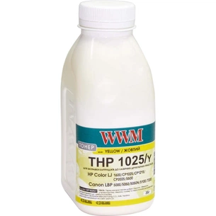 Тонер WWM HP CLJ CP1025/Canon LBP 5050/7100, 35г Yellow (HP1025Y) зображення 1