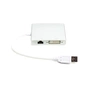 Перехідник USB 3.0 to HDMI, DVI, VGA, RJ45 Gigabit Ethernet PowerPlant (CA912087) - зменшене зображення 2