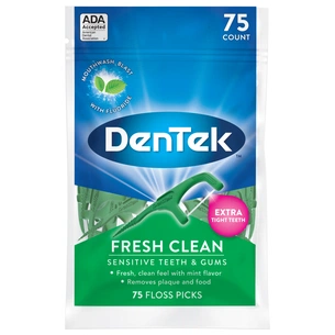 Флос-зубочистки DenTek Освіжаюче очищення 75 шт. (47701002575) зображення 1