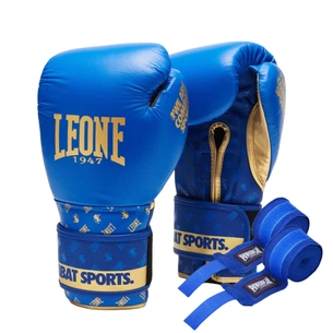 Боксерські рукавички Leone GN220 DNA Blue 16 унцій (GN220_Blue_16oz) зображення 1