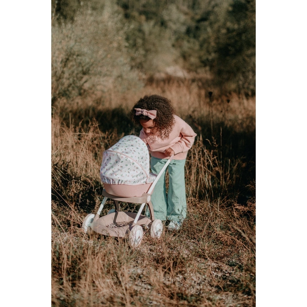 Коляска для ляльок Smoby Baby Nurse Модерн Люлька з кошиком Рожев (254118) - picture 12