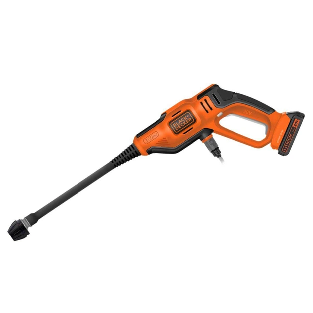 Мийка високого тиску Black&Decker 18 В Li-Ion, тиск до 24 бар, (без АКБ і ЗП) (BCPC18B) - picture 1